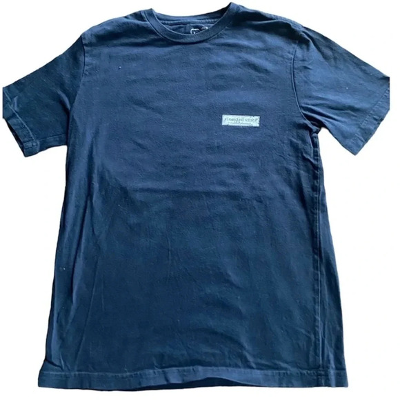 VINEYARD VINES BOYS BLUE TOP SHIRT TEE TSHIRT TOPS NAVY SUMMER CASUAL FALL SZ M - Picture 1 of 5